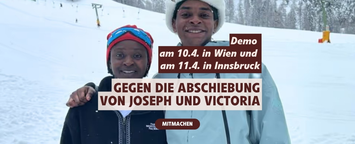 Komm zur Demo gegen die Abschiebung von Joseph und Victoria!