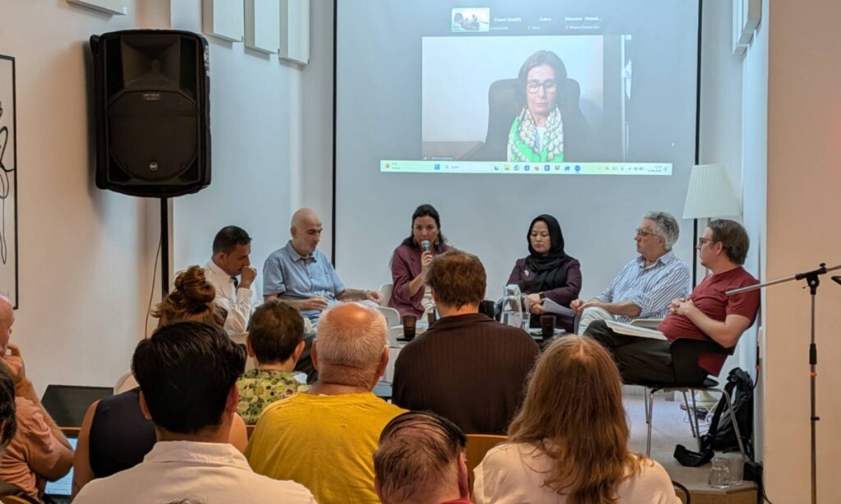 Podiumsgäste der Afghanistan-PK im OIIP.