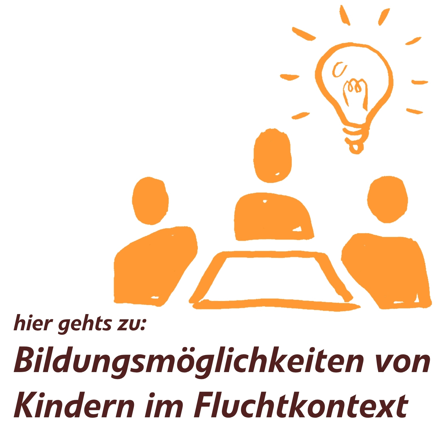 Link zu Bildungsmöglichkeiten von Kindern mit Fluchterfahrung
